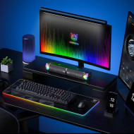 ONIKUMA L1 RGB 2-in-1 Bluetooth Gaming Computer Speaker Soundbar