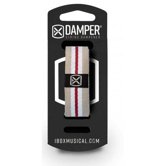 iBOX DKXL01 Damper extra large - Polyester fabric tag - gray, white, red color