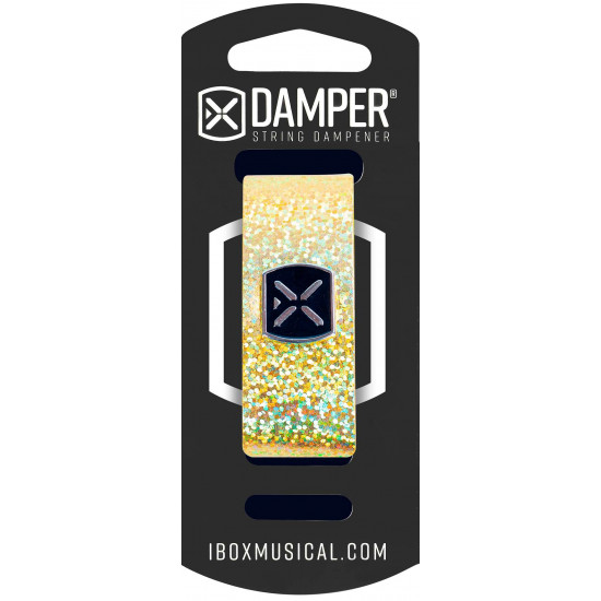 iBOX DHXL02 Damper extra large - Leather iron tag - holographic gold color