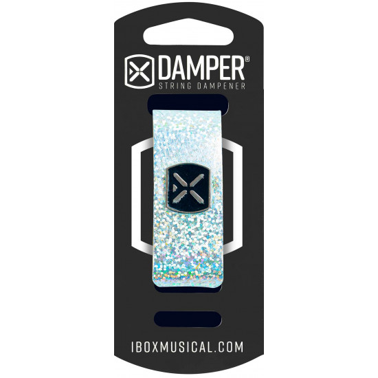 iBOX DHLG01 Damper large - Leather iron tag - holographic silver color