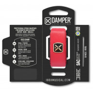 iBOX DSSM04 Damper small - Leather iron tag - red color