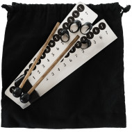 Tongue Drum Steel 6 inch 8 Notes Jet Black