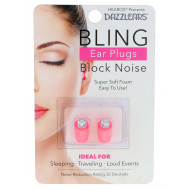 HEAROS DAZZLEARS Bling Ear Plugs Pink NRR 32dB 1 Pair