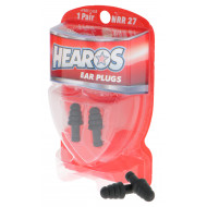 HEAROS Rock N Roll Series Ear Plugs Black NRR 27dB 1 Pair