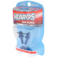 HEAROS Multi-Purpose Series Ear Plugs Blue NRR 27dB 2 Pairs