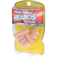 HEAROS Ultimate Softness Series Ear Plugs Beige NRR 32dB 6 Pairs