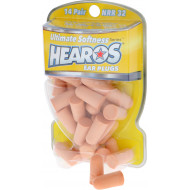 HEAROS Ultimate Softness Series Ear Plugs Beige NRR 32dB 14 Pairs