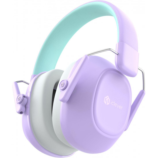 iClever Noise Cancelling Ear Muffs for Kids IC-EM01 Purple