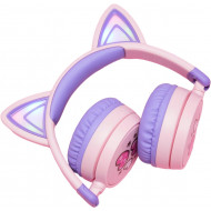 iClever Kids Bluetooth Headphones Light Up Cat Ear BTH21 Purple