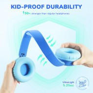 iClever Kids Bluetooth Headphones BTH22 Blue