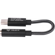 Veles-X Hi-Res DAC audio adapter 384kHz/32bit stereo USB-C to 3.5mm jack