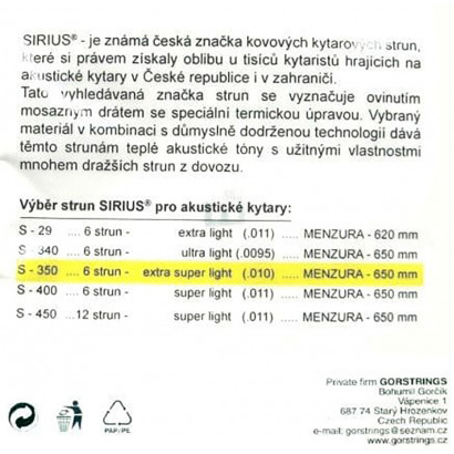Gorstrings Sirius S-350...