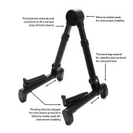 Veles-X Adjustable Lightweight Stand BLACK ALSB