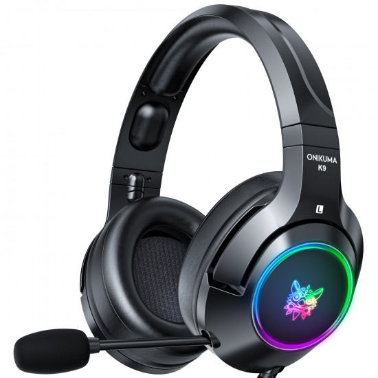 ONIKUMA K9 RGB Wired Gaming Headset Black