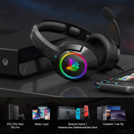 ONIKUMA K9 RGB Wired Gaming Headset Black