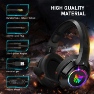 ONIKUMA K9 RGB Wired Gaming Headset Black