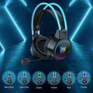 ONIKUMA X15 PRO Double-Head Beam RGB Wired Gaming Headset Black